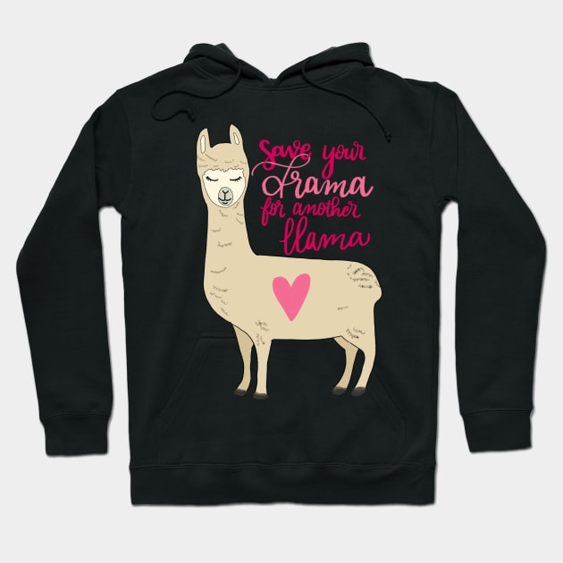 llama drama Hoodie by CollectfullyHannah